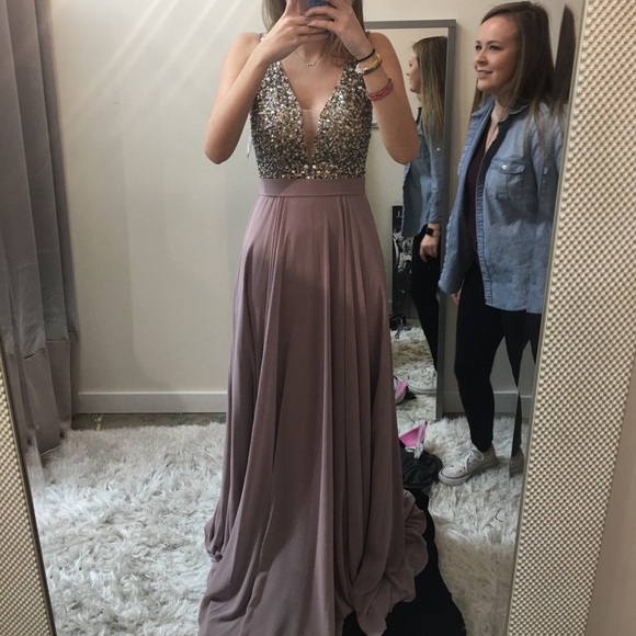 NWT Embellished Formal Evening Gown Dress - Picture 1 of 7